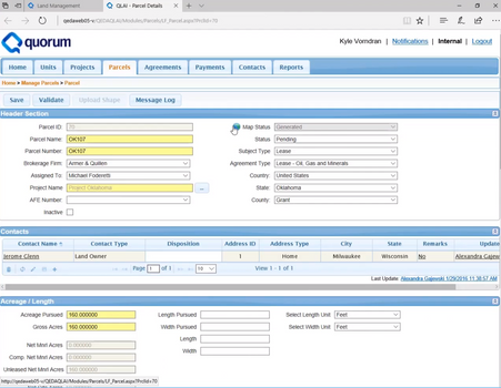 screenshot of Quorum Energy Suite